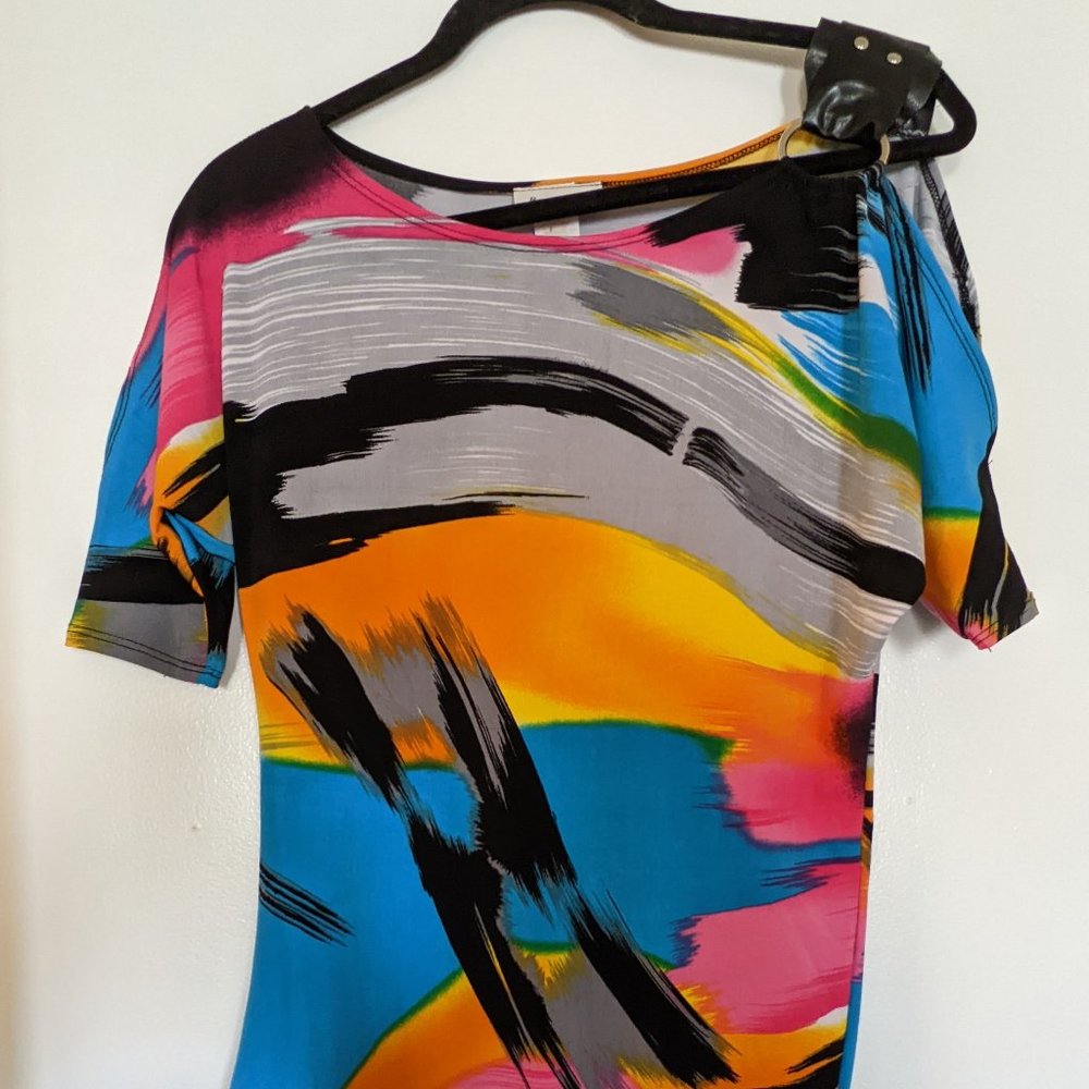 Bang Bang multicolor asymmetrical bodycon dress